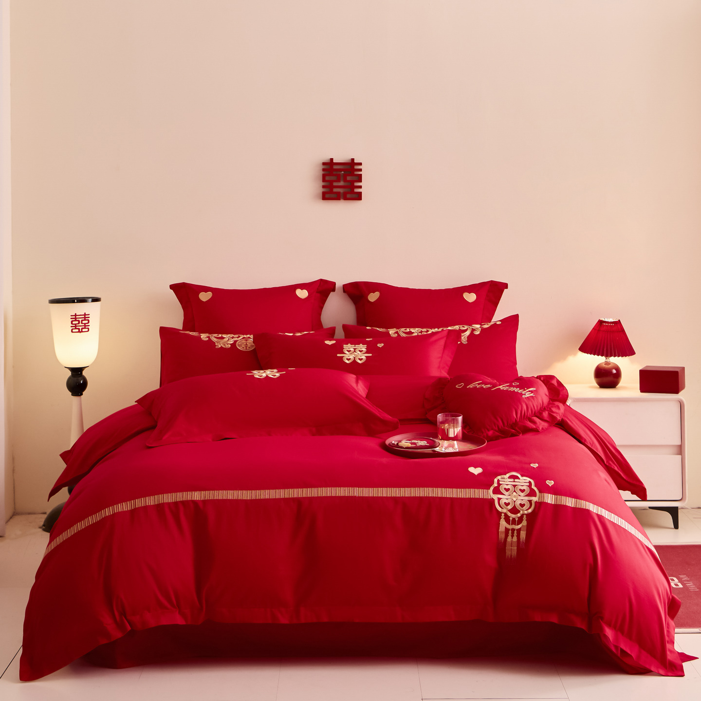 2025新款婚庆小红书化纤系列二 心连心