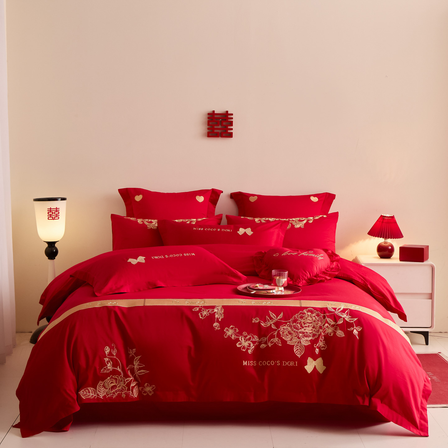 2025新款婚庆小红书化纤系列二 相爱-金