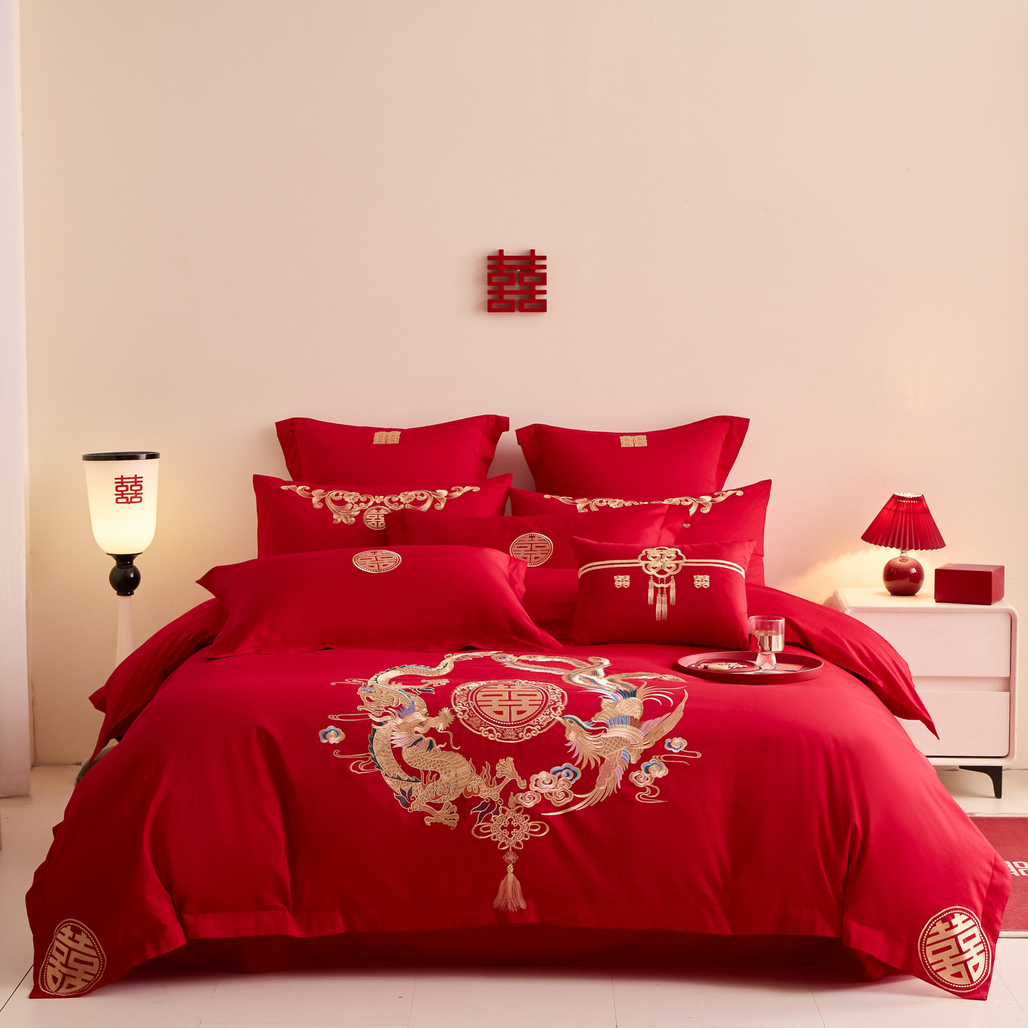 2025新款婚庆小红书化纤系列二 龙凤和鸣