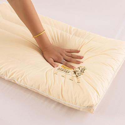 2022新款大豆蛋白抑菌低枕枕头枕芯 48*74cm米黄