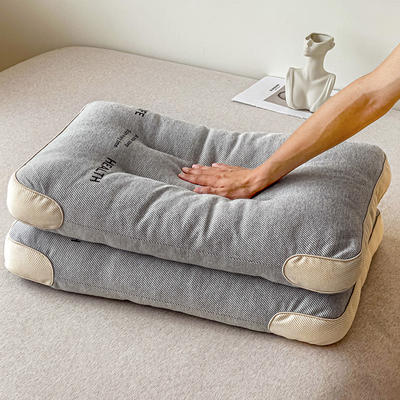 2023新款日式针织呵护护颈定型枕枕头枕芯48*74cm一只 灰色