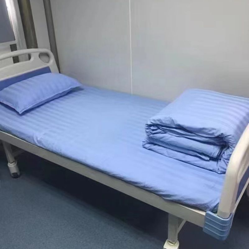 2022新款方舱医院全棉三件套 1.2m床单款三件套 深蓝色