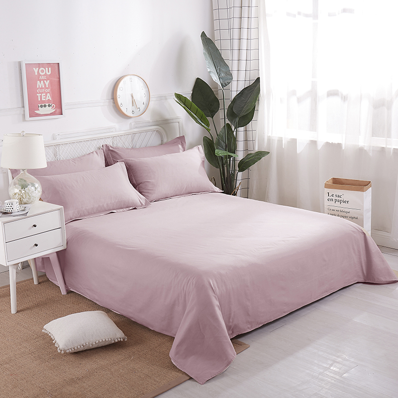 2023新款喷气全棉13372斜纹纯色系列--纯棉单品床单单件（可定做尺寸） 床单180*230cm 芋紫