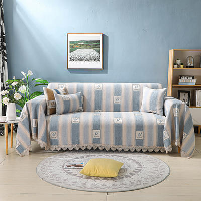2023新款加厚雪尼尔提花沙发巾沙发垫系列-全盖款 150*180cm 贝加尔-嫩绿