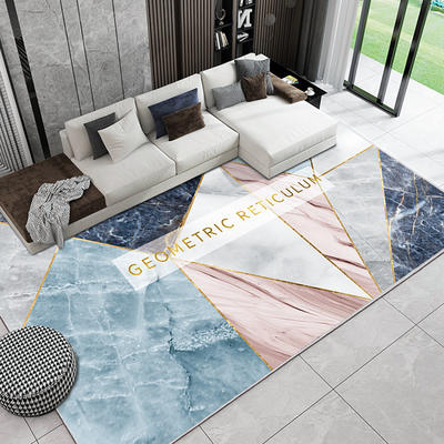 2024新款轻奢简约风水晶绒防滑地垫客厅地毯 80x160cm K-2(炫石)