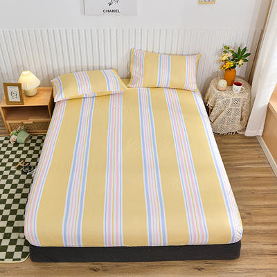 2023新款芦荟棉印花套件系列--单品床单 200cmx230cm单床单 条纹控