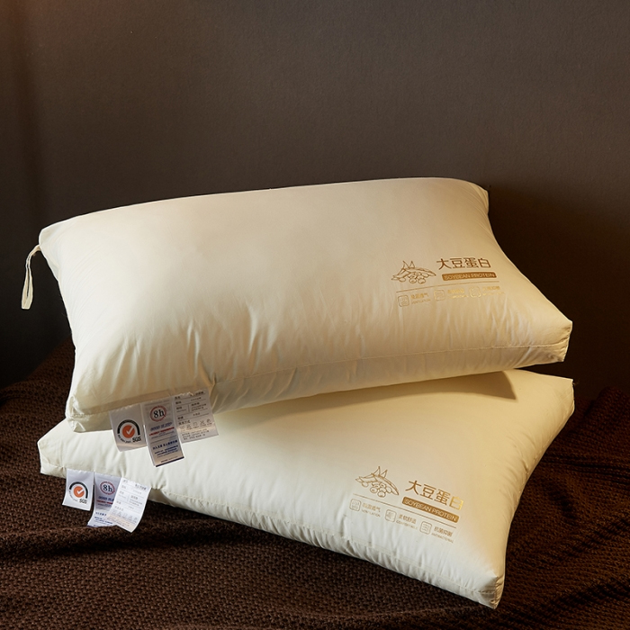 新款枕芯单边原棉枕芯48*74cm 抗菌防螨大豆枕 水洗大豆蛋白枕芯
