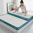 2023新款针织棉透气乳胶床垫系列-成人款 80*190 方块白-厚度6cm