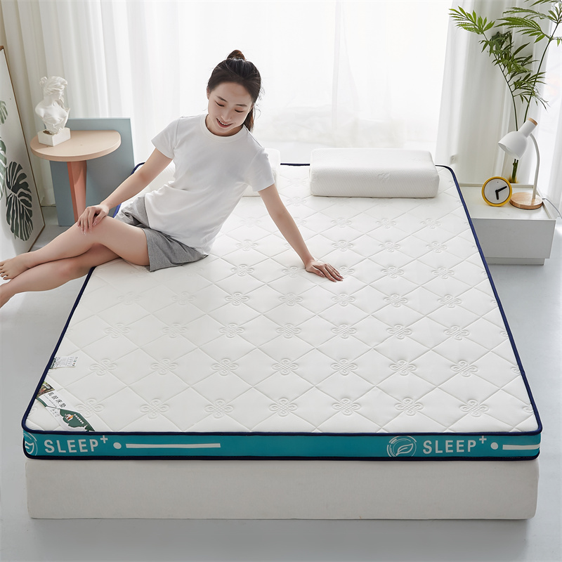 2024新款针织棉透气乳胶床垫系列-成人款 90*190 中国结白-厚度9cm