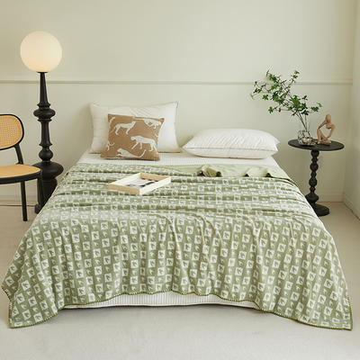 2023新款简约亲肤拼色毛毯-系列1 150x200cm 水绿