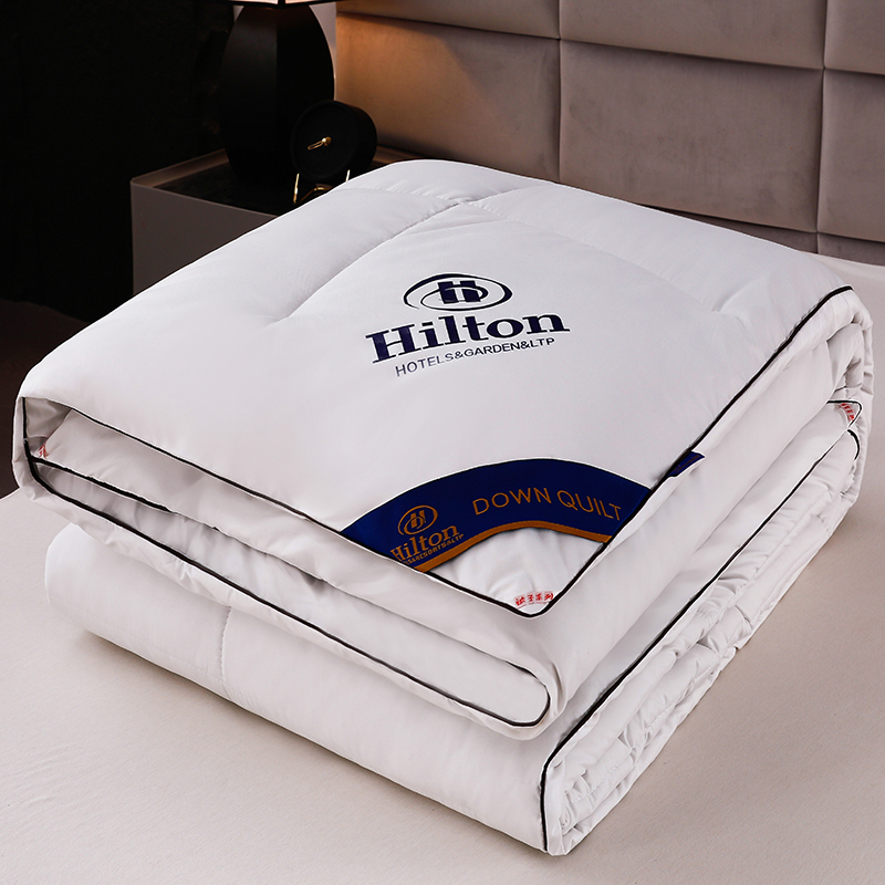 新款希尔顿酒店爆款羽绒被子加厚冬被芯好面料一件代发常年有货 150X200cm（4斤） 白色