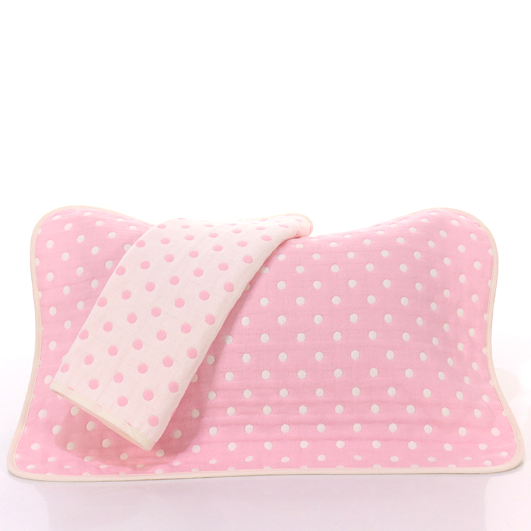 新款儿童枕巾-粉色点 粉色点（35-55cm）