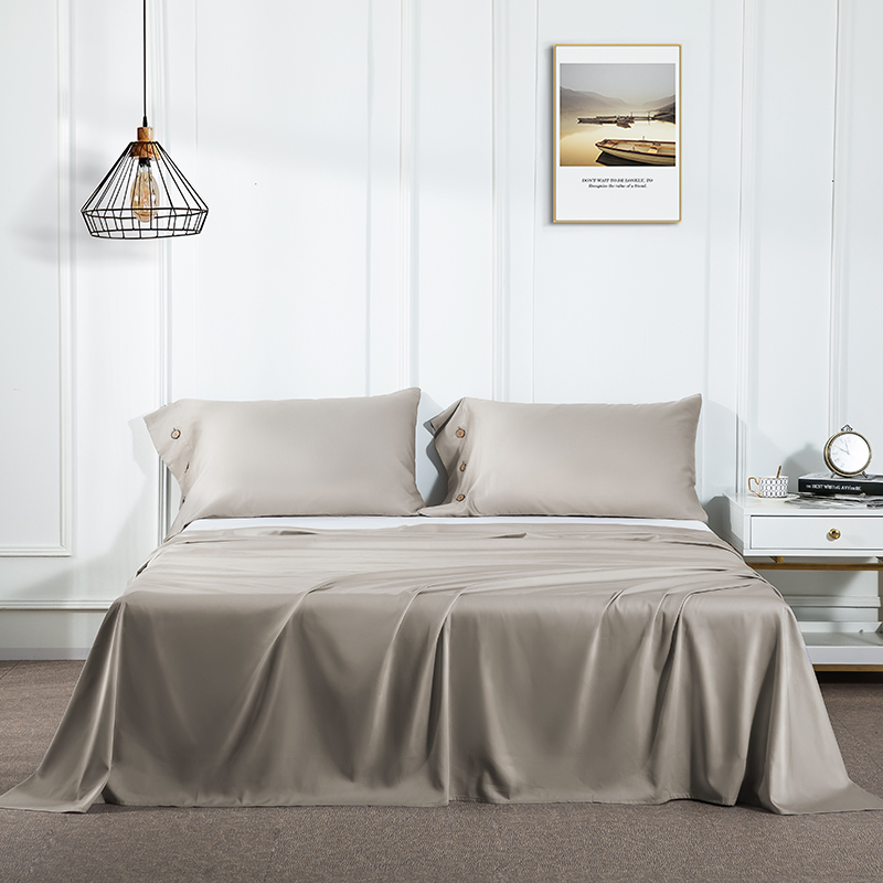 60S长绒棉纯色套件系列—单品床单 200cmx230cm 咖色