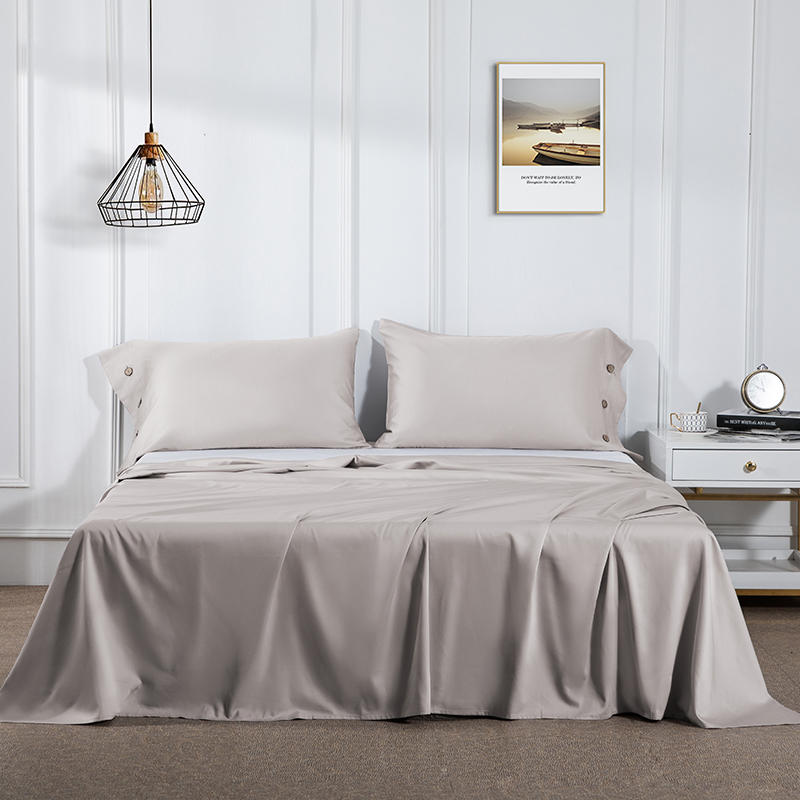 60S长绒棉纯色套件系列—单品床单 200cmx230cm 浅卡其