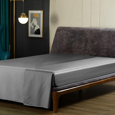 60S澳棉长绒棉单品-防滑床单床笠 1.5m床 高级灰