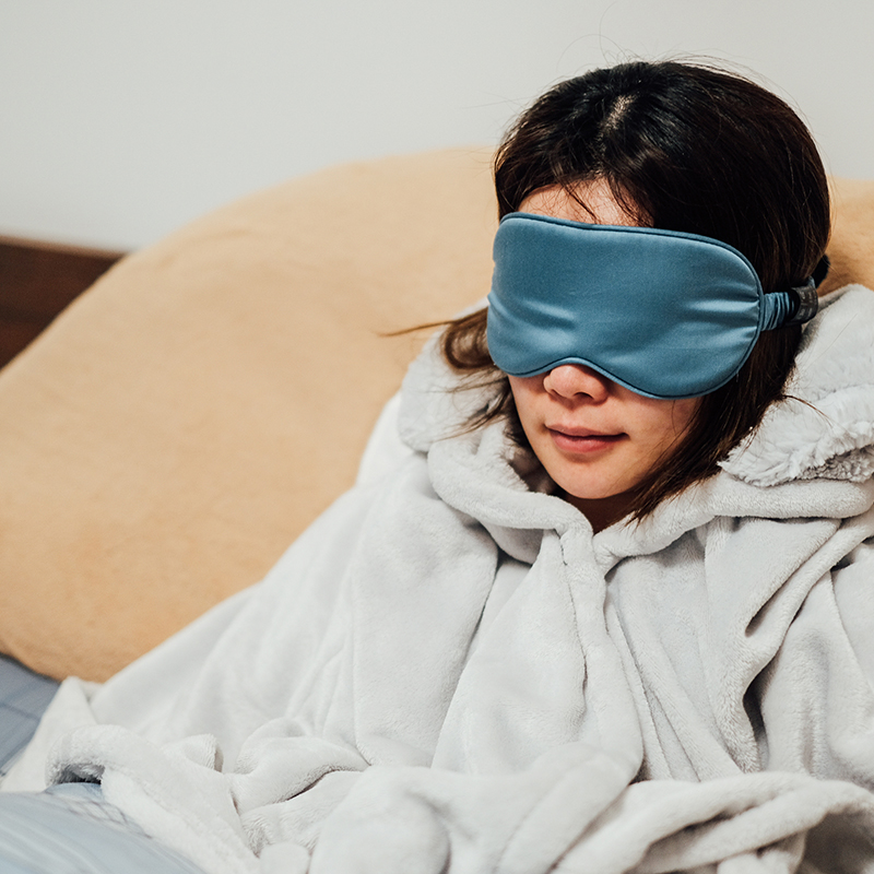 2022新款遮光睡眠专用舒适乳胶眼罩 均码 蓝色