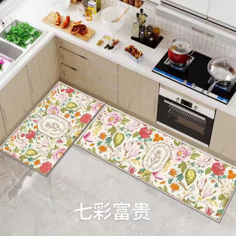 2022新款厨房垫垫子地毯 50x160cm 七彩富贵