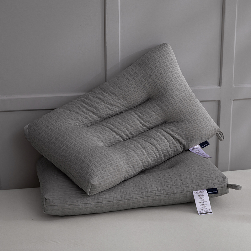 2023新款针织定型韩国绒水洗枕 枕头枕芯 灰色 48*74cm/只