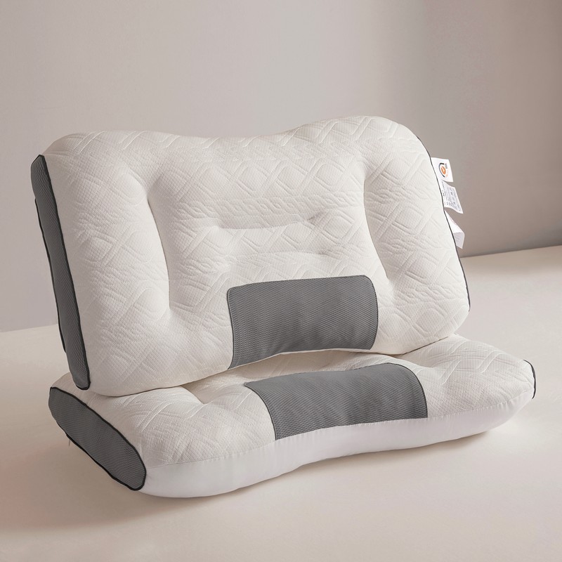 2023新款3D按摩乳胶SPA枕 枕头枕芯 1150g 黑色高枕 48*74cm/只