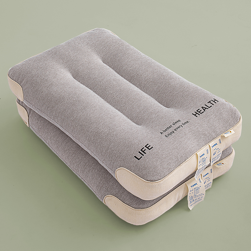 2023新款HEALTH日本山形针织护颈枕枕头枕芯 灰色  48*74cm/只