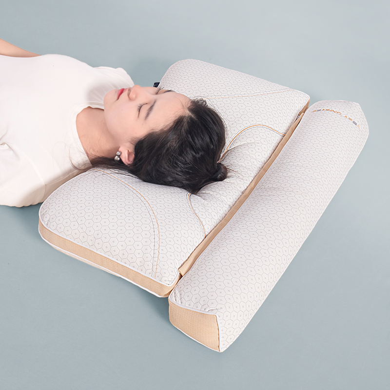 2023新款多功能乳胶释压助眠枕 枕头枕芯 升级荞麦款48*74