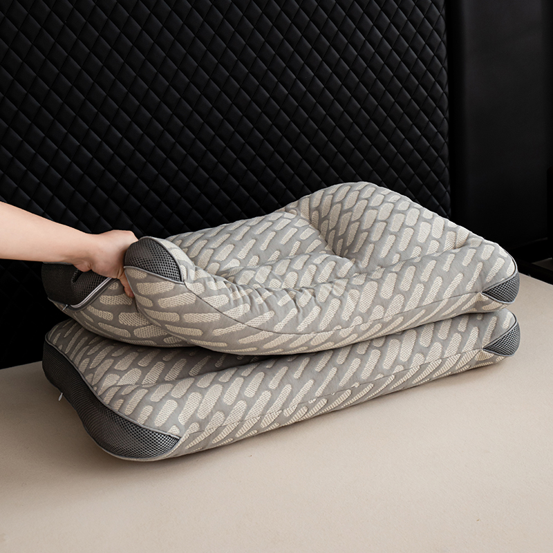 2024新款抑菌护脊健康枕枕头枕芯 48*74cm/对 岩石灰  高枕