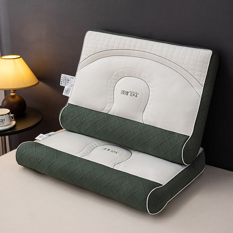 2024新款A类深睡护颈记忆枕枕头枕芯 48*74cm/对 果绿  高枕