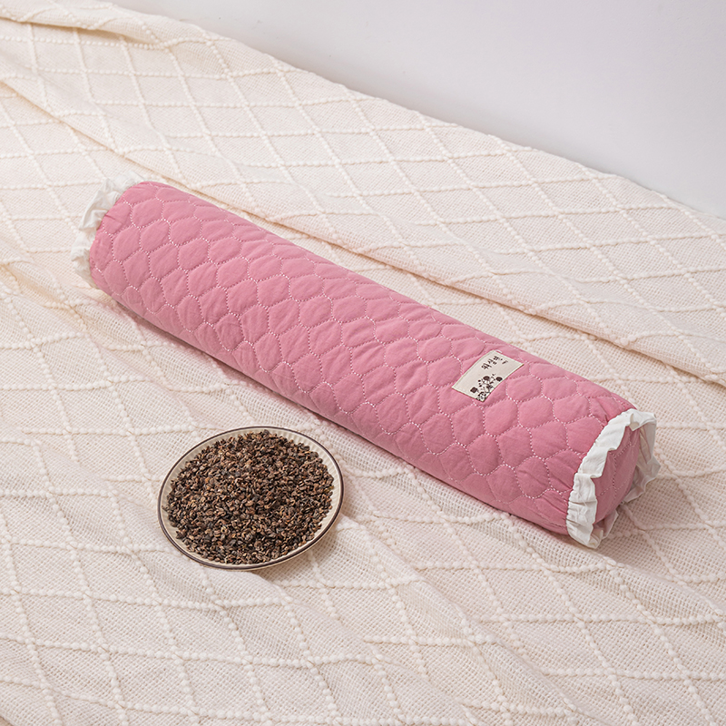 2024新款两用荞麦枕枕头枕芯-柱款 10*10*50cm/对 粉色