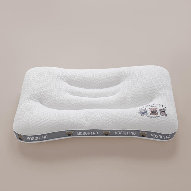 2024新款A类分区-小熊亲子-护颈枕枕头枕芯 48*74cm /对 紫色 中枕