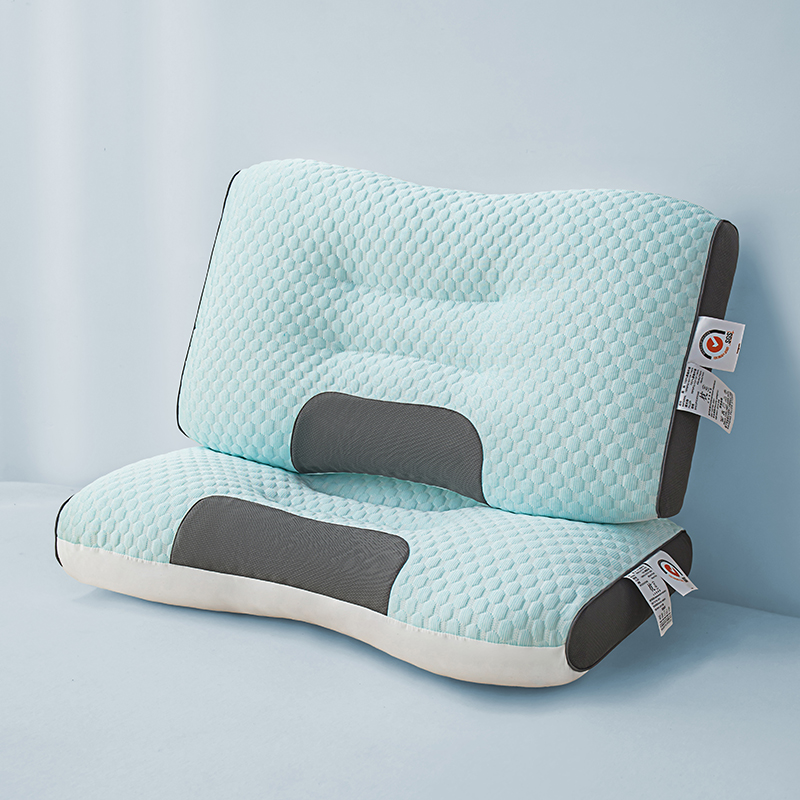2024新款超凉感冰豆豆Spa枕枕头枕芯 48*74cm/对 冰绿色  高枕