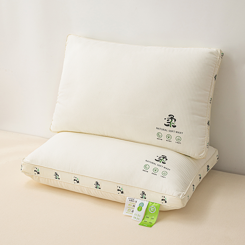 2024新款熊猫宝宝-超柔护颈枕枕头枕芯-亲子系列（超柔-立高款） 30*50cm/对 超柔-立高款
