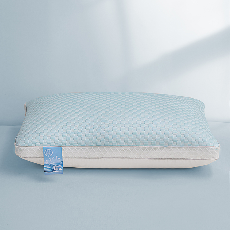 2024新款冰豆豆凉感护颈枕枕头枕芯-凉感-立高款 48*74cm/对 冰绿  低枕