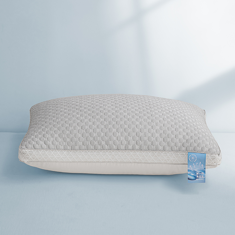 2024新款冰豆豆凉感护颈枕枕头枕芯-凉感-立高款 48*74cm/对 灰色  低枕
