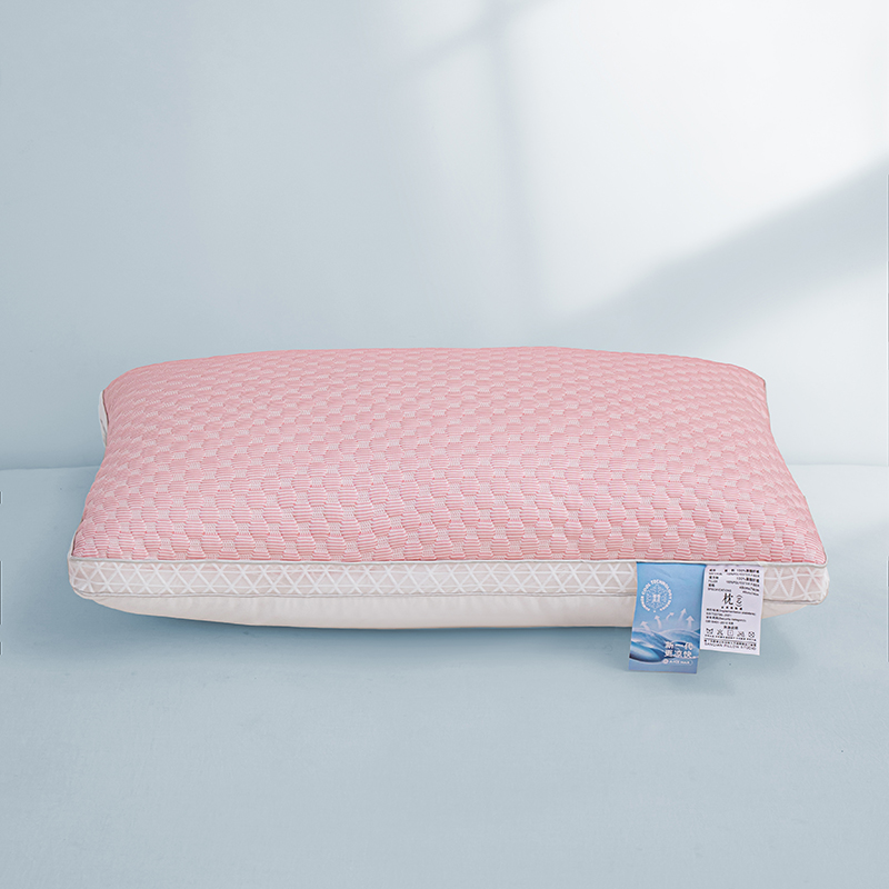 2024新款冰豆豆凉感护颈枕枕头枕芯-凉感-立高款 48*74cm/对 粉色  低枕