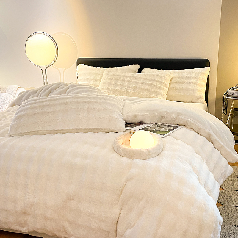 2024舒芙蕾印花兔兔绒牛奶绒四件套