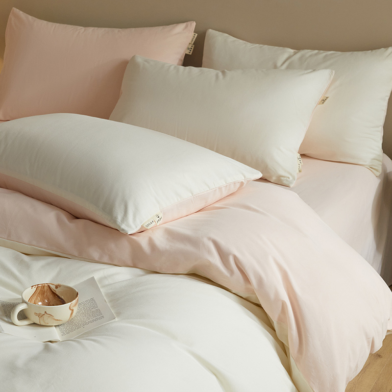 2024新款秋冬纯色全棉磨毛四件套--素色如锦系列