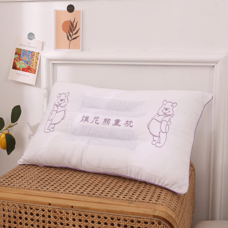 2021新款儿童决明子枕头枕芯30*50cm /只 维尼熊童枕（刺绣款）