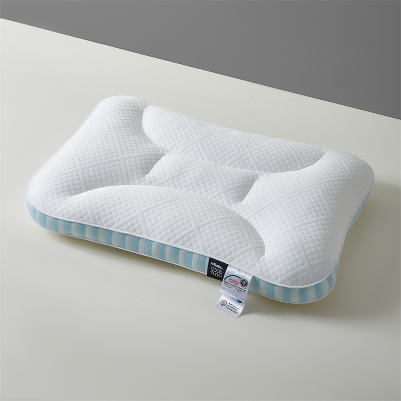 2024新款spa深睡记忆枕枕头枕芯 42x68cm一对 时尚蓝 低枕