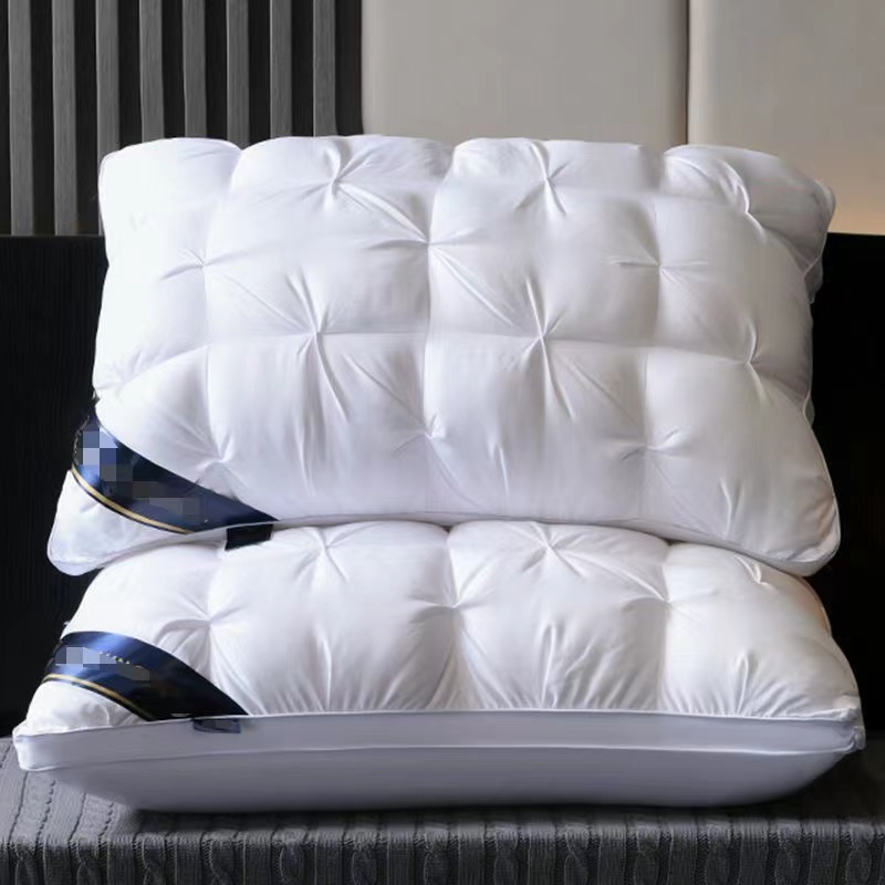 2024新款扭花枕头枕芯双边立体柔软枕头单人枕学生枕 48*74cm700克 白色扭花枕