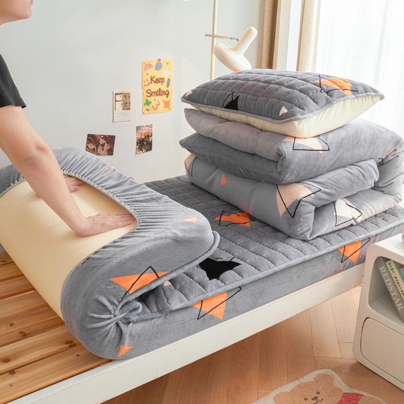 2025新款初心-牛奶绒学生床笠小号三件套 【初心】床笠-美好时光