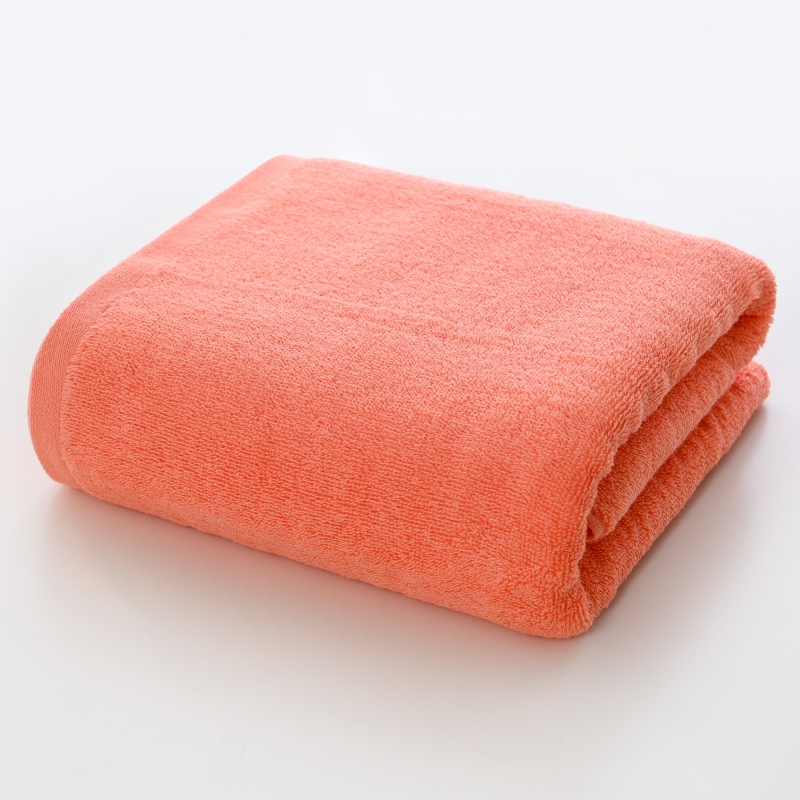2023新款全棉彩虹糖系列方巾毛巾浴巾 粉红浴巾70*140cm