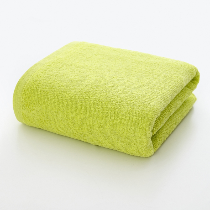 2023新款全棉彩虹糖系列方巾毛巾浴巾 浅绿浴巾70*140cm