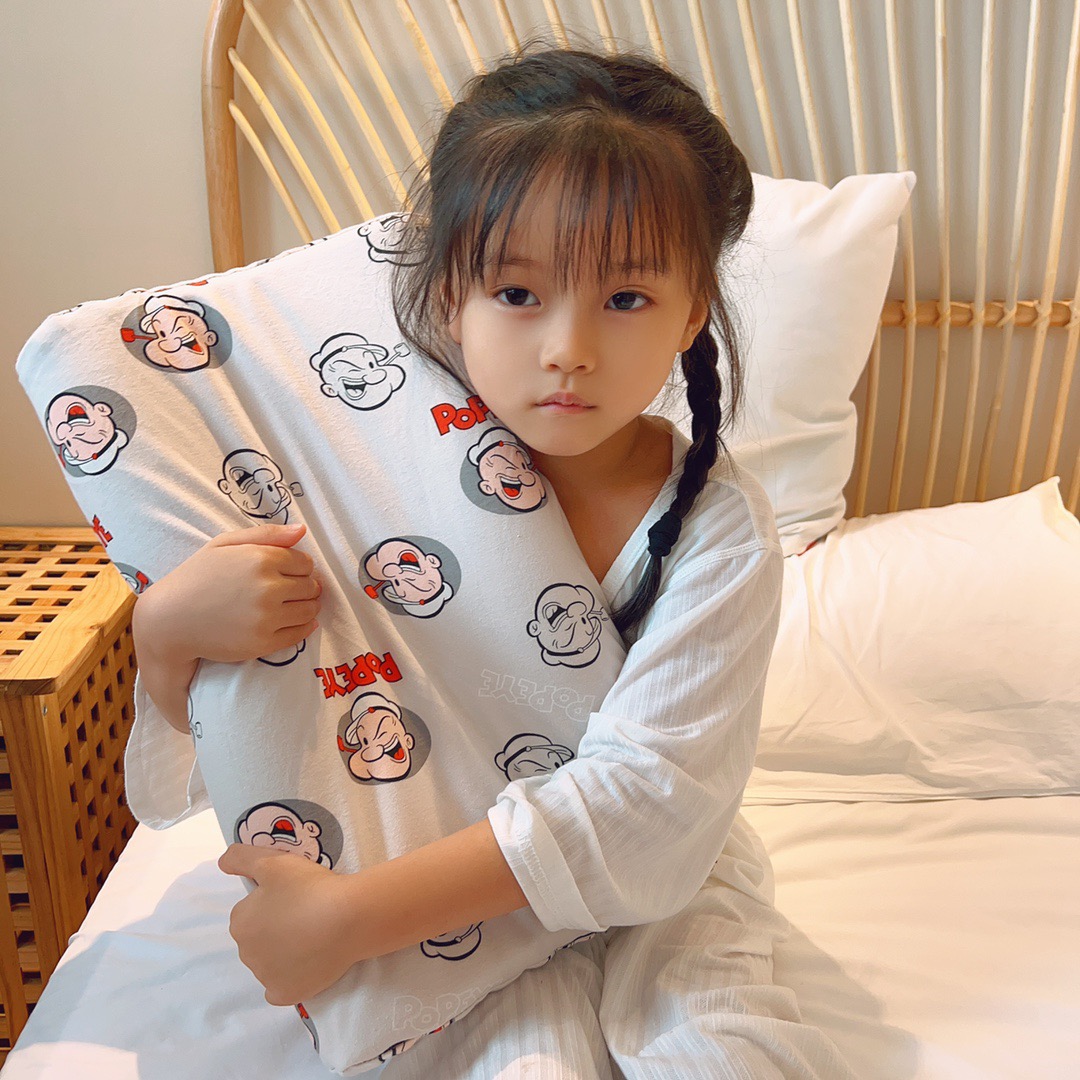 2023新款儿童乳胶枕枕头枕芯 30X50cm/只大力灰