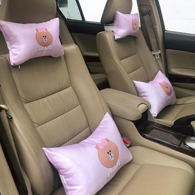 2020新款汽车颈枕和靠枕 34X45cm腰靠 粉色丘可