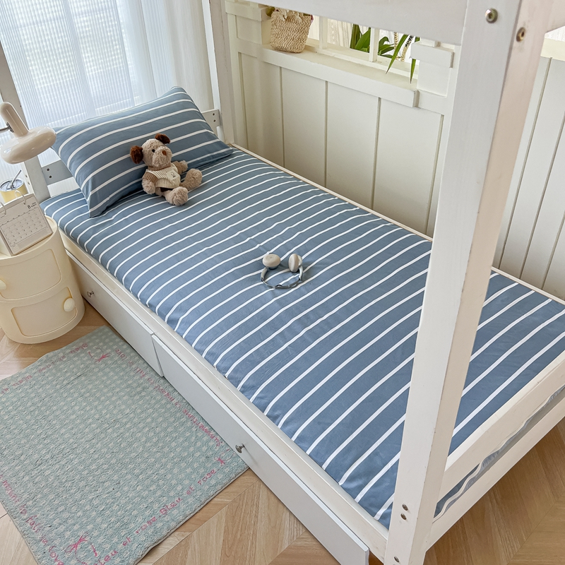 2025新款大学生宿舍褥子套水洗棉垫被套单人90x200床褥套床单全包床垫套 时光漫步