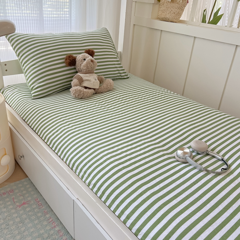 2025新款开学季学生床垫套床褥套褥子套无印风水洗棉床垫套寝室套件宿舍单人90x200床垫套 年少勇为