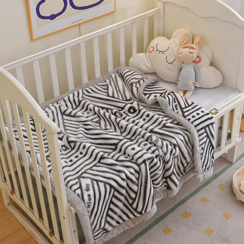 2023新款儿童拉舍尔毛毯双层加厚宝宝盖毯婴儿毯幼儿园秋冬季空调绒毯 150x200cm3.5斤 梦空间