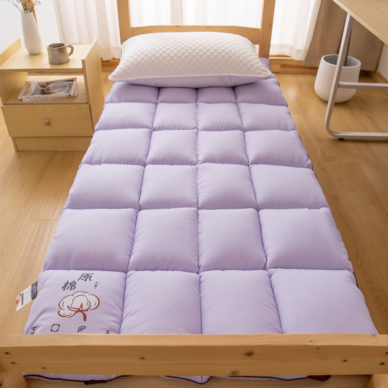 2024新款学生床垫宿舍单人垫被双人褥垫 120x200cm 优雅紫-亲肤床垫