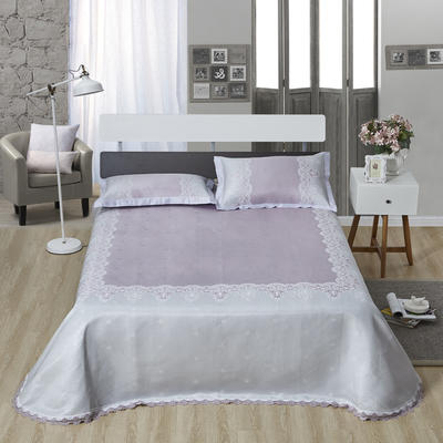 安睡宝  900D可机洗提花床单款床席 250*250cm 绚丽罗曼-紫色8