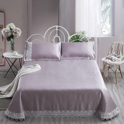 安睡宝  900D蕾丝花边床单款床席 250*250cm 31素朴-紫色